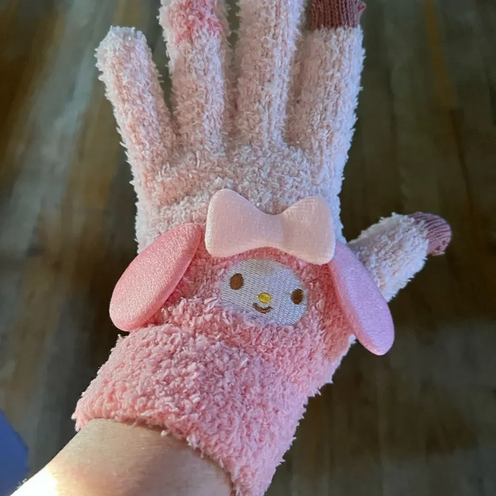My Melody Plush Gloves